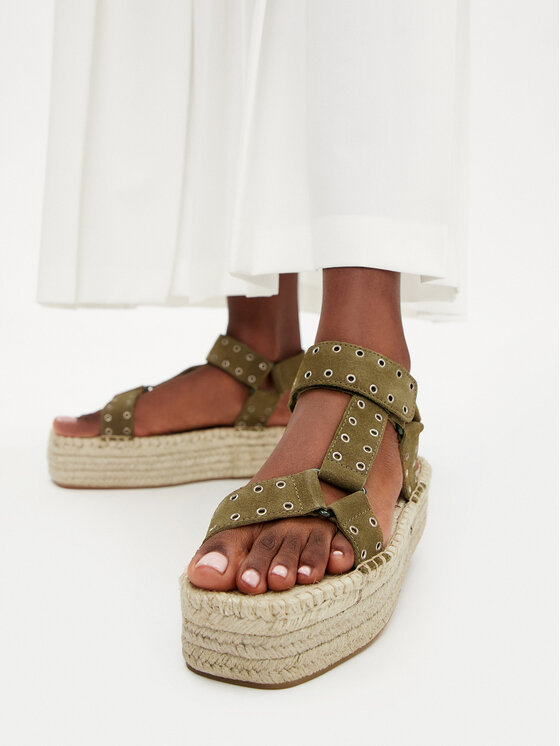 Pepe Jeans Espadrilles Pepe Jeans Tracy Resort PLS90660 Zaļš