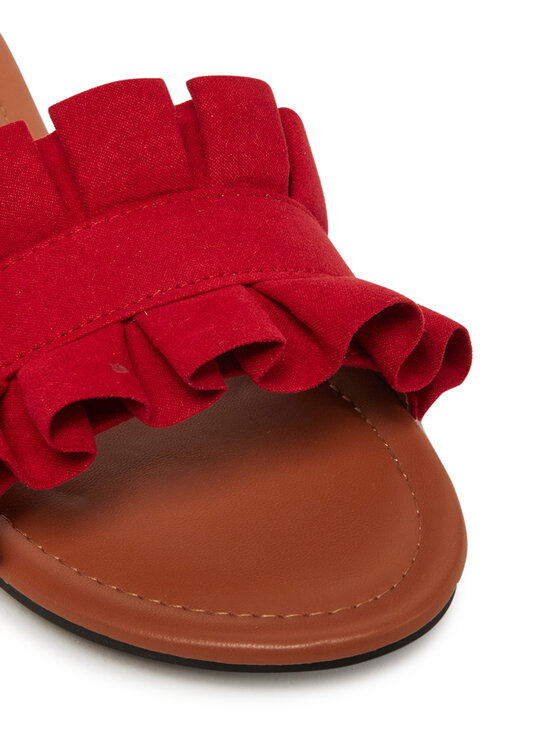 Pieces Šľapky Pieces Nola 17101699 Červená