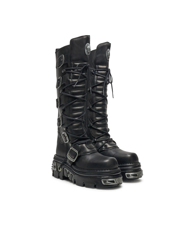 NEW ROCK Šņorzābaki NEW ROCK M-272-S1 Melns