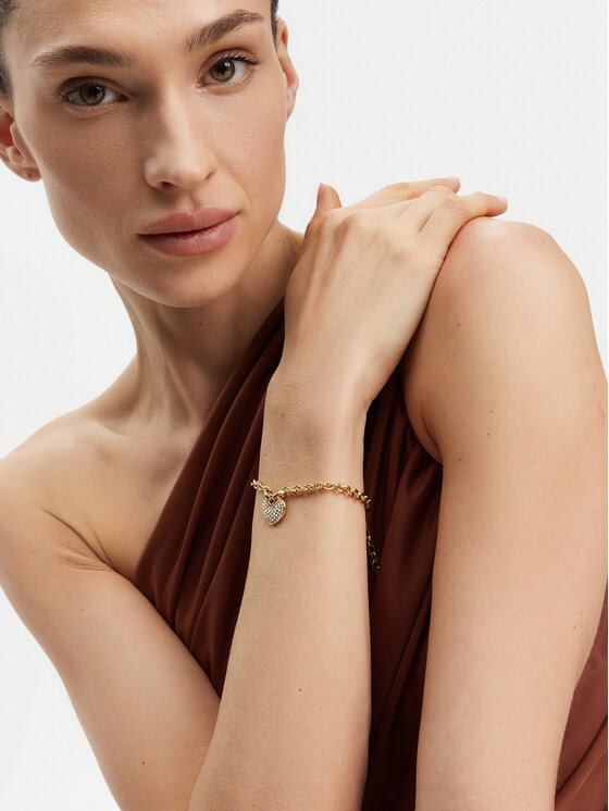 Guess Bransoletka Guess JUBB05 214JW Złoty