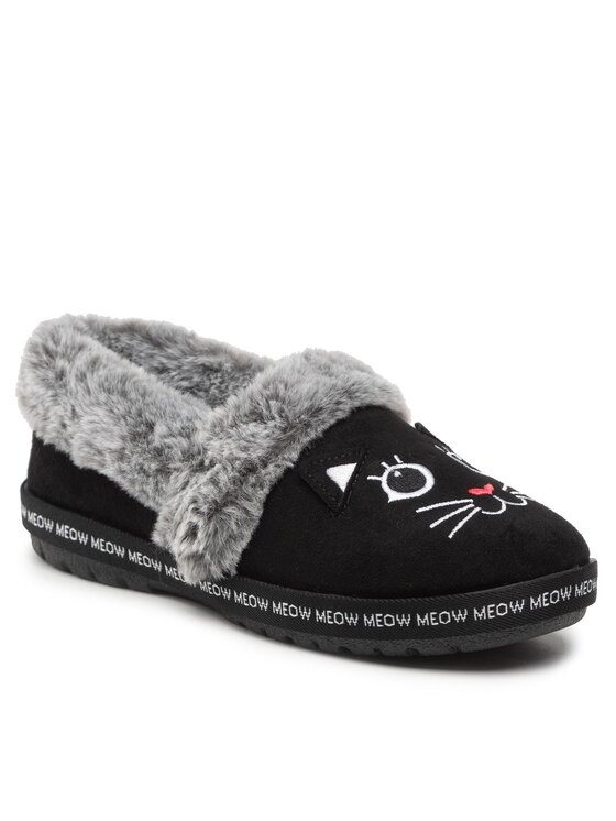 Skechers Παντόφλες Σπιτιού Skechers Meow Pajamas 33355/BLK Μαύρο