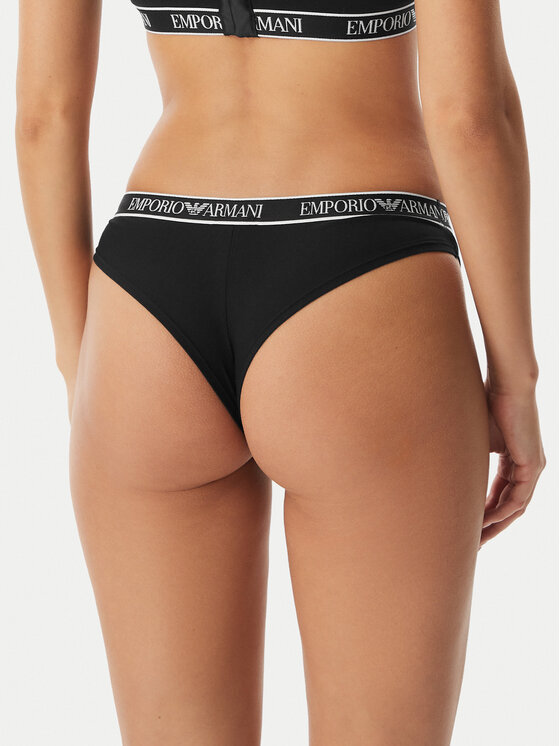Emporio Armani Underwear Emporio Armani Underwear Conjunto de bragas brasileñas EW000404 AF19026 MC005 Negro