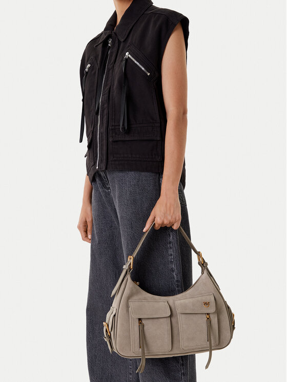 PINKO Borsetta PINKO Cargo Bag Maxi PE 25 PLTT 104507 A29N Grigio