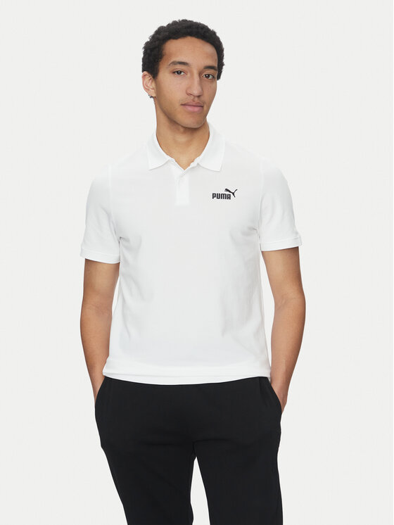 Puma Puma Polo marškinėliai Essentials 682552 Balta Regular Fit
