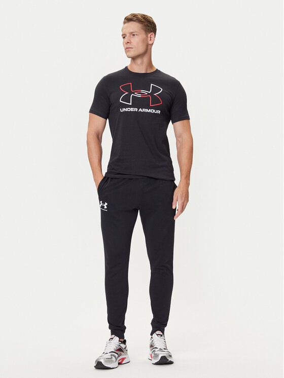 Under Armour Under Armour Футболка Ua Gl Foundation Update Ss 1382915-001 Чорний Loose Fit