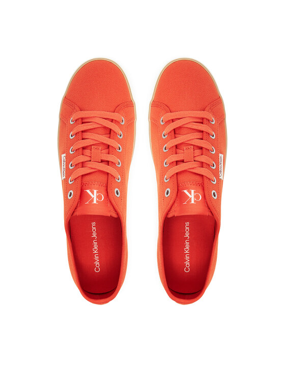 Calvin Klein Jeans Гуменки Calvin Klein Jeans Ess Vulc Low Mg Cv YM0YM01301 Оранжев