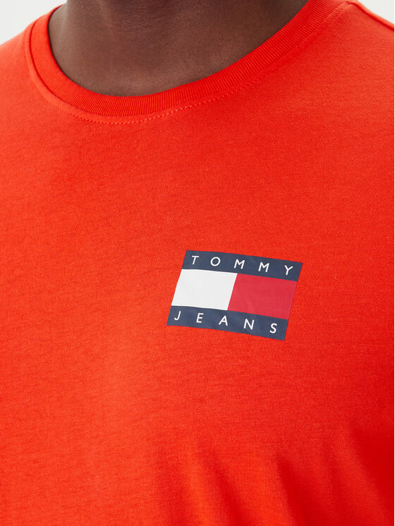 Tommy Jeans Tommy Jeans Camiseta Essential DM0DM20740 Naranja Slim Fit