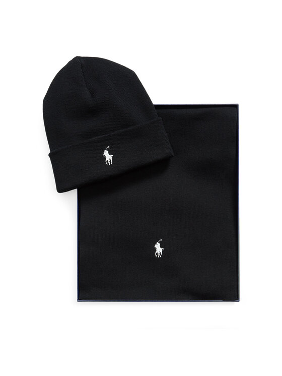 Polo Ralph Lauren Set čiapka a šál Polo Ralph Lauren 710B28980002 Čierna