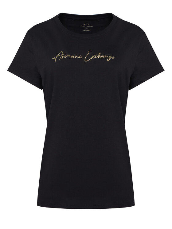 Armani Exchange Armani Exchange Póló XW001457 AF10356 MC021 Fekete Regular Fit