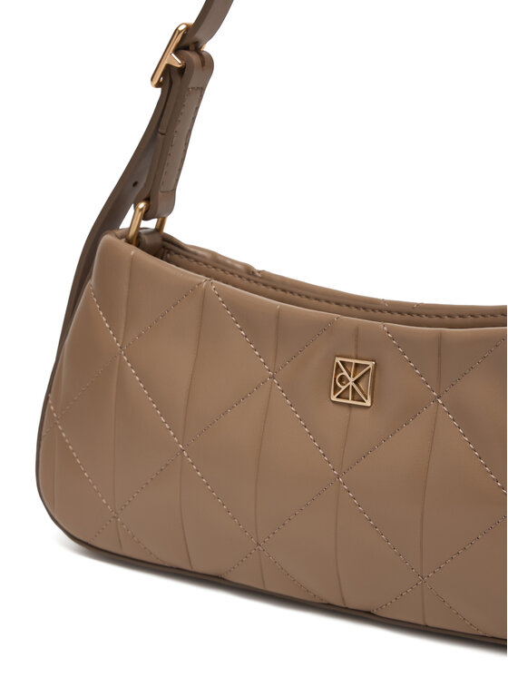 Calvin Klein Geantă Calvin Klein Quilted Sm Shoulder Bag LV04F3327G Bej