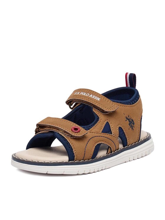U.S. Polo Assn. Босоніжки U.S. Polo Assn. EO-GARDA002K/6Y1 Світло-коричневий