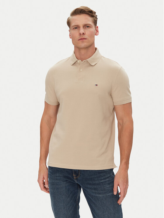 Tommy Hilfiger Tommy Hilfiger Pólóing 1985 MW0MW17770 Bézs Regular Fit