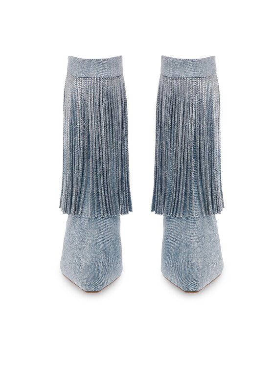 Steve Madden Kovbojská obuv Steve Madden Delray Bootie SM11002946-04004-48K Modrá