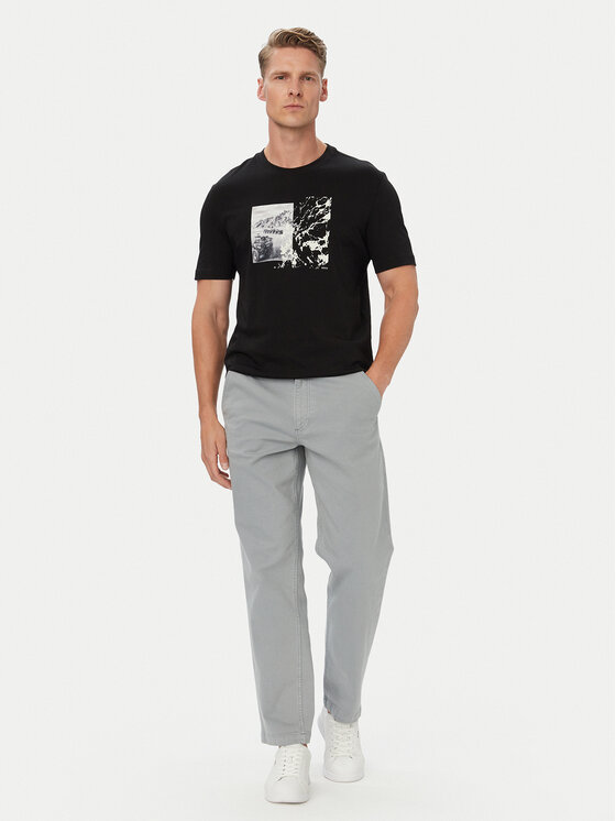 BOSS BOSS Camiseta Te Motors 50566627 Negro Regular Fit