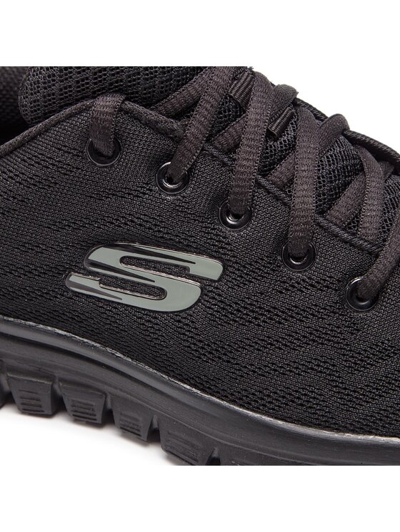 Skechers Snīkeri Skechers Get Connected 12615/BBK Melns