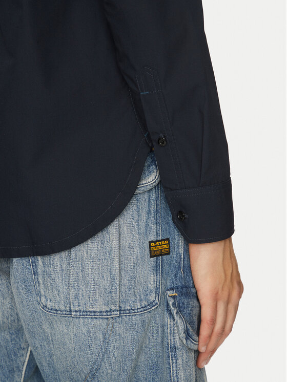 G-STAR G-Star Raw Srajca Cpo Utility D26470-C973 C742 Mornarsko modra Regular Fit