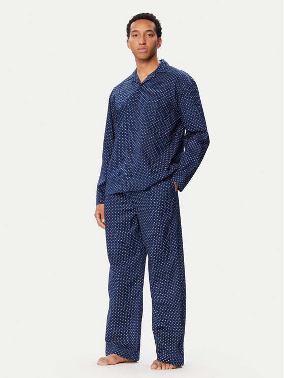 Tommy Hilfiger Tommy Hilfiger Pijama UM0UM04026 Azul marino Relaxed Fit