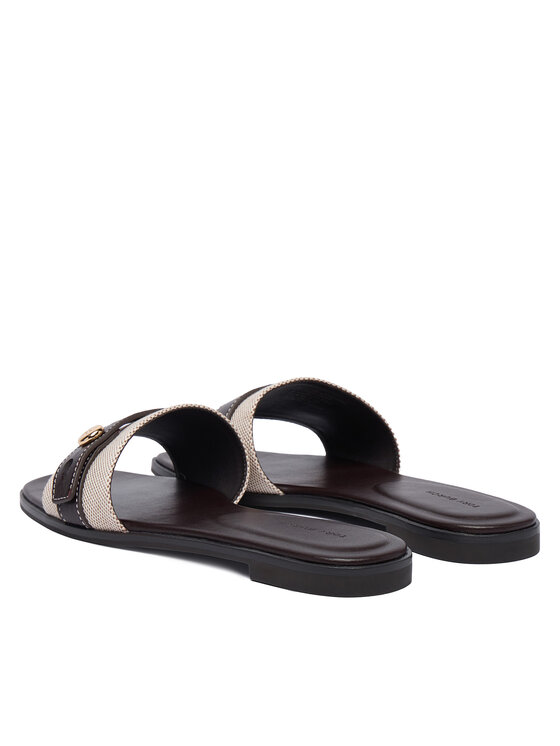 Tory Burch Шльопанці Tory Burch Romy Slide 183307 Коричневий