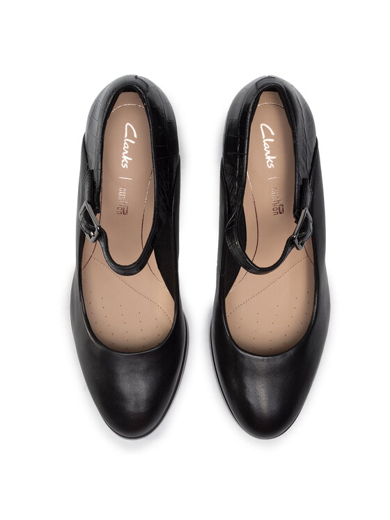 Clarks Обувки Clarks Kaylin Alba 261456924 Черен