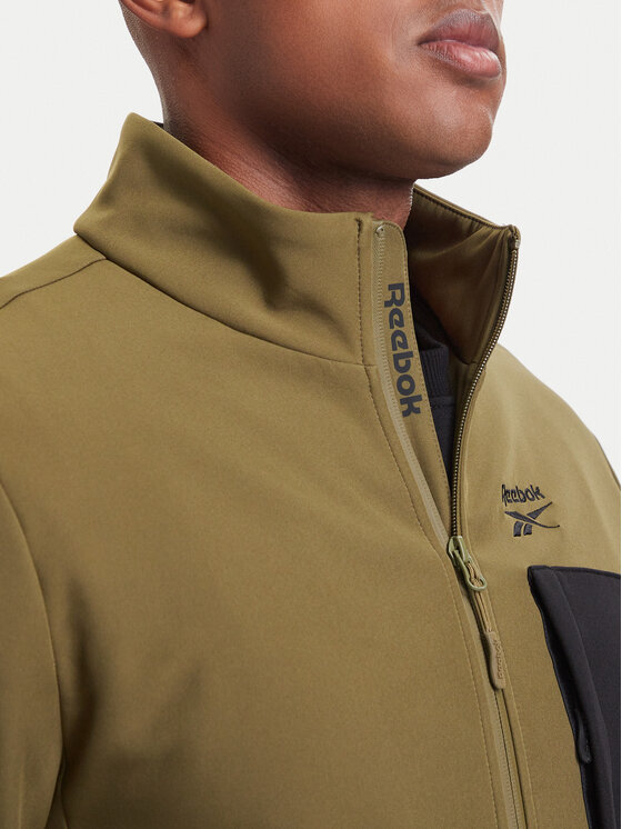 Reebok Reebok Chaqueta softshell RCC00096 Verde oscuro Regular Fit