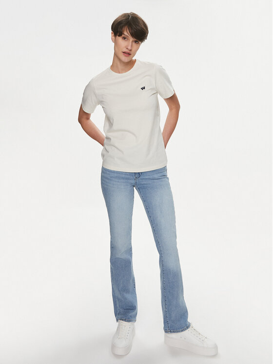 Wrangler Wrangler Футболка 112350191 Écru Regular Fit