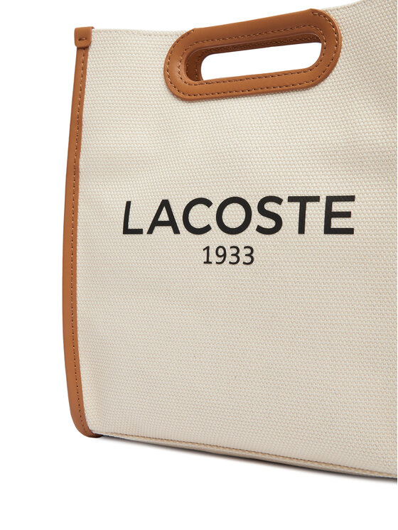 Lacoste Сумка Lacoste Small Heritage Canvas Tote NF5232TD Кремовий
