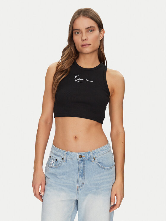 Karl Kani Karl Kani Топ 6131303 Чорний Cropped Fit