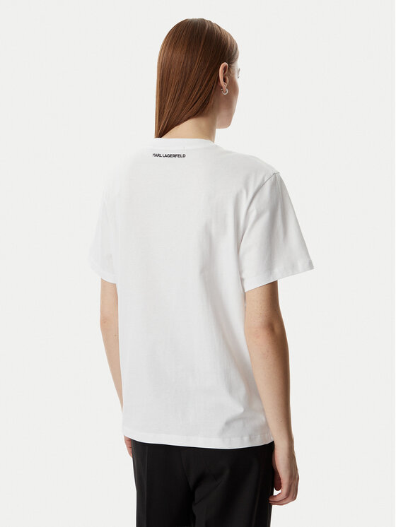 KARL LAGERFELD KARL LAGERFELD Camiseta B2W17081 Blanco Regular Fit