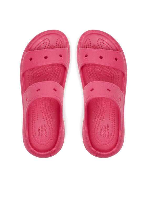 Crocs Natikače Crocs Classic Crush Sandal 207670 Ružičasta