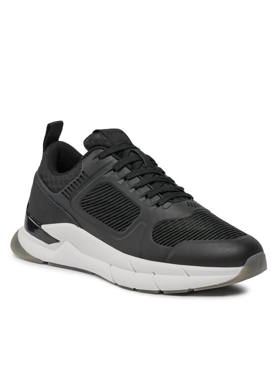 Calvin Klein Laisvalaikio batai Calvin Klein Lace Up Runner - Caged HW0HW01996 Juoda