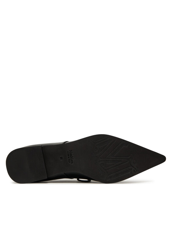 Max Mara Nizki čevlji Max Mara Laceup 2524526111600 Črna