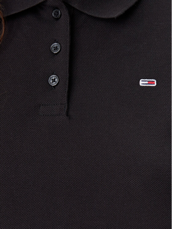 Tommy Jeans Tommy Jeans Polo marškinėliai Essential DW0DW20160 Juoda Slim Fit