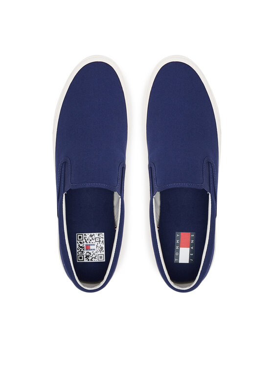 Tommy Jeans Teniși Tommy Jeans Slip On Canvas Color EM0EM01544 Bleumarin