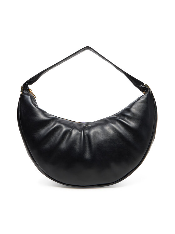 Calvin Klein Ročna torba Calvin Klein Pinched Soft Crescent Lg LV04F3009G Črna
