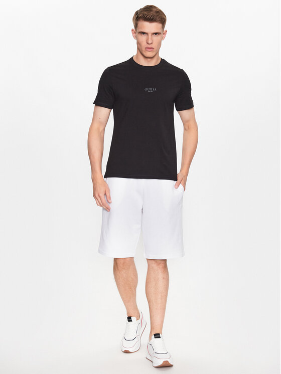Guess Guess Футболка Aidy M2YI72 I3Z14 Чорний Slim Fit