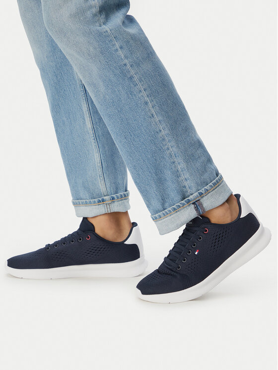 Tommy Hilfiger Sneakersy Tommy Hilfiger Lightweight Runner FM0FM05909 Tmavomodrá