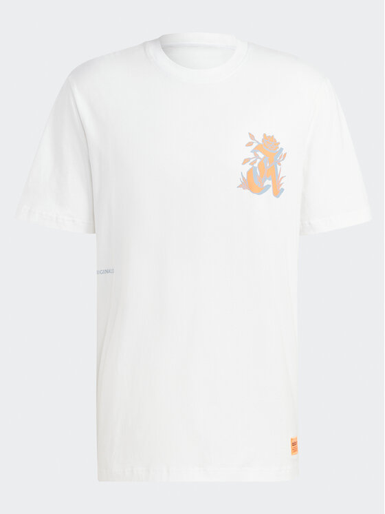 adidas adidas Póló Graphic Glide T-Shirt IB1403 Fehér Loose Fit