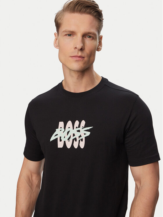BOSS BOSS Camiseta Bass 50561850 Negro Regular Fit