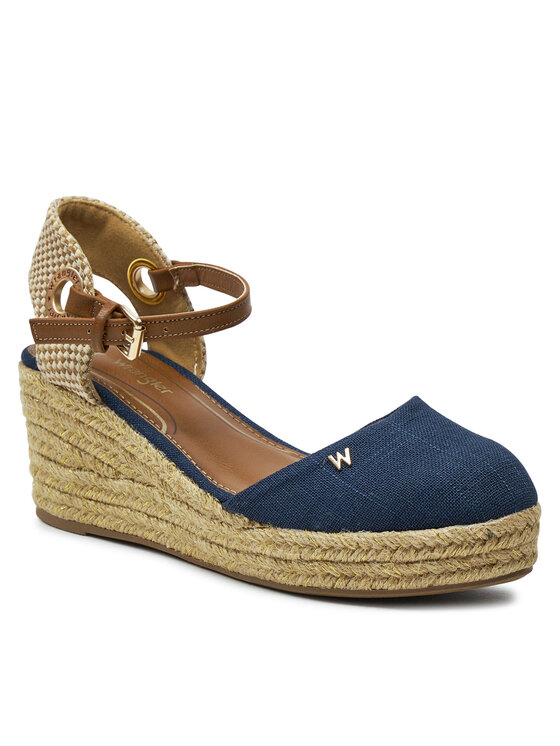 Wrangler Espadrilles Wrangler Bela Women Semi Wedge 20241055 Sötétkék