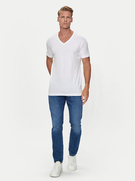 Pierre Cardin Pierre Cardin Komplet t-shirt majic﻿ 29991.000.9000 Bela Modern Fit
