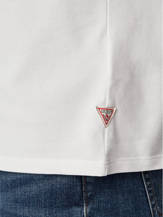 Guess Guess Поло M6YP28 K4475 Білий Slim Fit
