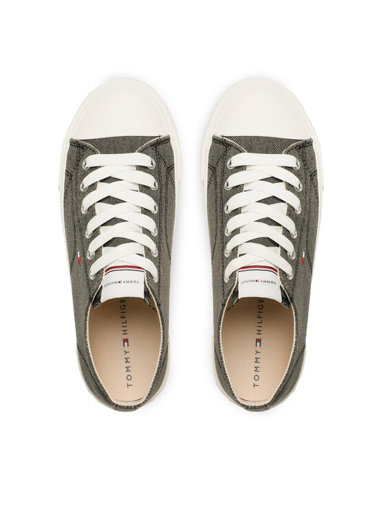Tommy Hilfiger Modne superge Tommy Hilfiger Low Cut Lce-Up T3X9-32827-0890 S Črna