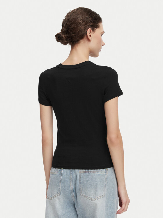Tommy Jeans Tommy Jeans Camiseta Ess Logo DW0DW23479 Negro Slim Fit