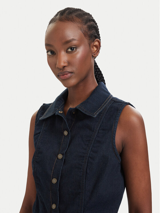 Guess Jeans Guess Jeans Жилет W6GHZ9 D7971 Cиній Regular Fit