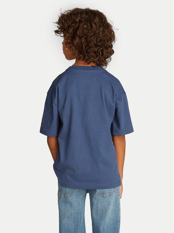 Calvin Klein Jeans Calvin Klein Jeans Póló Bold Graphic IB0IB02448 Kék Relaxed Fit