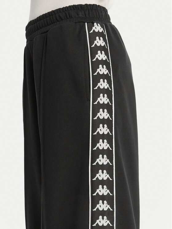 Kappa Kappa Pantalones de chándal Banda Malorie 37256WW Negro Regular Fit