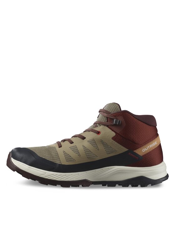 Salomon Туристически Salomon Outrise Mid Gtx L47143700 Кафяв