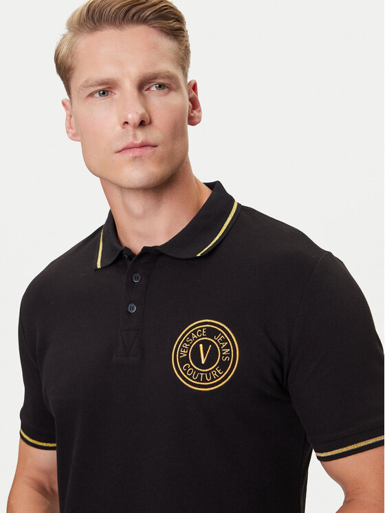 Versace Jeans Couture Versace Jeans Couture Polo 79GAGT00 CJ01T Negro Slim Fit