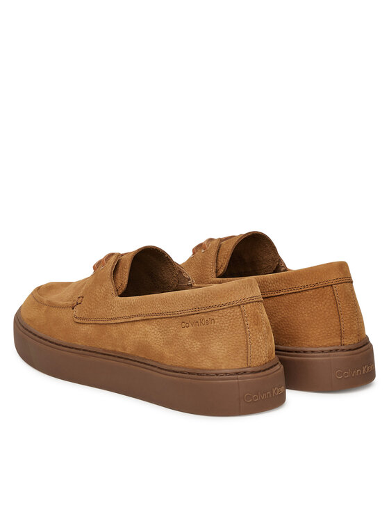 Calvin Klein Nizki čevlji Calvin Klein Hybrid Lace Up Boat Nu HM0HM01892 Rjava
