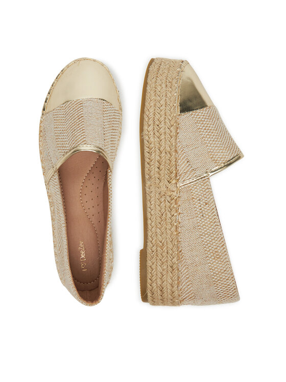 DeeZee Espadrilky DeeZee JSZ701-2 Zlatá
